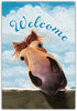 Welcome Garden Farm Flag, Welcome To the Horse Farmhouse, Yard Flag for Outside, Garden Banner Decorations Decor Vertical Double Side 12x 18 Inche...