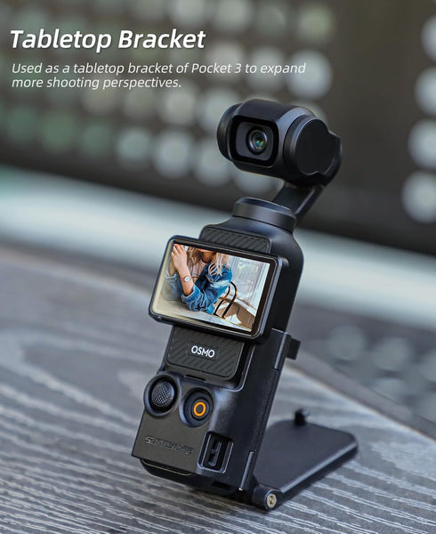 Multifuctional Magnetic Bracket Mount Compatible with DJI OSMO Pocket 3 Expansion Adapter Magnet Steering Holder Bracket,DJI OSMO Pocket 3 Accesso...