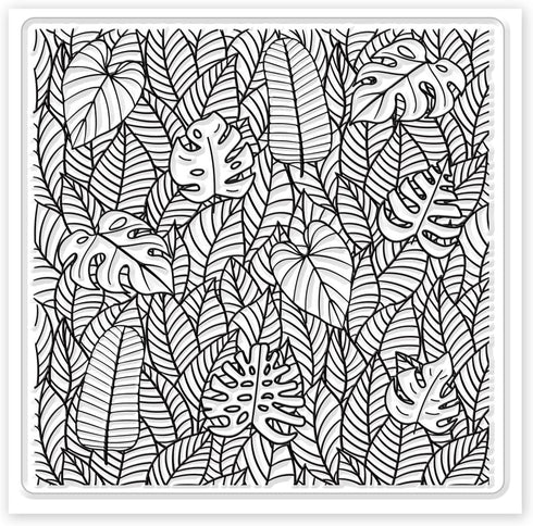 CHGCRAFT Polymer Clay Texture Sheets Leaves Silicone Texture Stamp Sheets Clay Texture Mat Plant Modeling Pattern Pad Texture Sheets for Polymer C...
