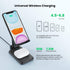 2 in 1 Wireless Charger, Dual Wireless Charging Desk Phone Stand,10W Qi Fast-Charging Foldable Tablet Stand for iPhone 12/11/MAX/XS/XR/X/8,AirPods...