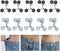 EAEDMY 60PCS Pants Waist Tightener for Jean, Adjustable Pants Button Tightener for Loose Jeans or Skirts, Pants Clips to Tighten Waist, Button Pin...