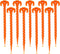Spiral Plastic Tent Stakes 15 Pack - 10 Inch Heavy Duty Beach Tent Pegs Canopy Stakes - Essential Gear for Camping, Backpacking, Gardening and Mor...