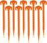 Spiral Plastic Tent Stakes 15 Pack - 10 Inch Heavy Duty Beach Tent Pegs Canopy Stakes - Essential Gear for Camping, Backpacking, Gardening and Mor...