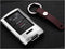 Royalfox 4 5 6 Buttons Luxury Aluminum Metal Key Fob case Cover for Cadillac SRX DTS STS XTS CTS Escalade ,Chevrolet C7 Corvette Silver...