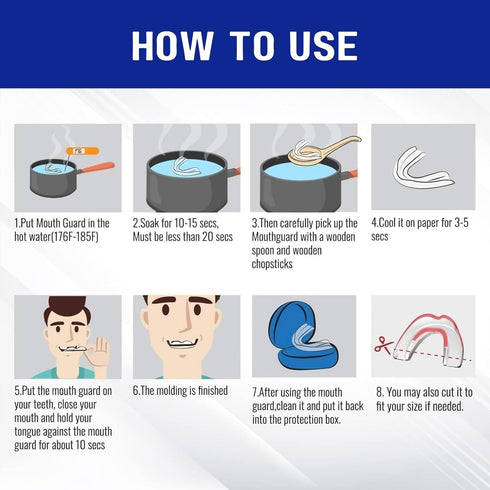 Mouth Guard for Grinding Teeth at Night, Mouth Guard for Sleeping, Mouth Guard for Clenching Teeth, Reusable Mouth Guard for Sleeping Professional...