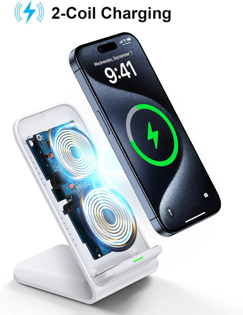 Fast Wireless Charger Samsung Phone Charger Stand Android Charging Stand Charger Station for Samsung Galaxy S24 Ultra S24+ S24 S23 FE S22 S21 S20 ...