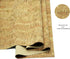 Cork Fabric by The Yard for Sewing: Natural Cork and Gold Embellished Craft Fabric Sheet,Glitter Fabric Roll 12.5 * 54 Inch for Earrings and Other...