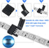 30 Pieces RGB LED Strip Connector Full Kit, 4 Pin 10 mm Gapless Solderless Adapter Extension Compatible with SMD 5050 LED Strip, 20 Gapless Connec...