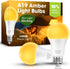 Sleep Light Bulb 100 Watt Equivalent 13W, Blue Light Blocking, 1800K Amber Color Light Bulbs, Therapy, A19 Warm Light Bulb for Healthy Sleep and B...
