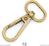 CRAFTMEMORE Snap Hook Swivel Push Gate Lobster Clasps Fashion Clips Purse Making FS10 Pack of 10 (Antique Brass, 3/4 Inch)...