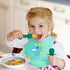 SHARE&CARE 2 Pack Silicone Baby Spoons and Fork Feeding Set- Anti-Choke First Self Feeding Utensils for Baby Led Weaning...