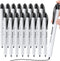 Retractable Marker, Click Art Pen 16pcs Black Fine Point Clickable Markers - Low Odor Marker for School Supplies, Smooth Writing Smudge Markers fo...