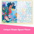100 Piece Puzzles for Kids Ages 4-8, Wooden Puzzles for Kids Ages 3-5 with Unique Puzzle Pieces, Jigsaw Toddler Puzzles Ages 3-5 with Storage Tray...