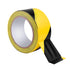 Black & Yellow Hazard Safety Warning Stripe Tape, 2inch x 108Ft High Visibility Barricade Adhesive Tape for Floor, Walls, Pipes and Equipment Mark...