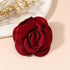 Dainty Satin Fabric Rose Flower Brooches Lapel Pins for Women,Vintage Elegant Silk Camellia Flower Safety Brooch Hair Clip Pins Shawl Clips Clothe...