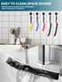 5Pcs Hard Bristle Crevice Cleaning Brushes,13?/ 9.2? Crevice Cleaning Brushes for Household Use?Designed for Cleaning Narrow Spaces, Baseboard, Fa...