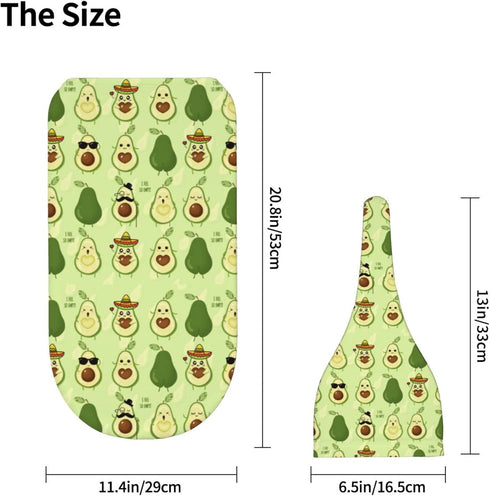 Cute Avocado Newborn Swaddle Blanket with Hat Sets Newborn Receiving Blanket for Boy Girl Swaddle Sack Shower Infant Gift...
