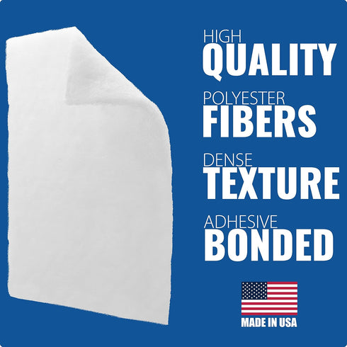 10 Pack of White Non Scratch Non-Woven Pads for Cleaning/Polishing and Multi Purpose Use in Your Home •Workshop or DIY Garage Shop Made in The USA...