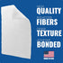 10 Pack of White Non Scratch Non-Woven Pads for Cleaning/Polishing and Multi Purpose Use in Your Home •Workshop or DIY Garage Shop Made in The USA...
