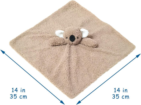 Baby Brown Koala Soft Stuffed Animal Security Blanket, Plush Koala Character Lovey Blanket, Baby Shower/Nursery Gift, Cuddly Newborn, Infant, Todd...
