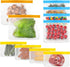 IDEATECH Reusable Storage Bags, 10 Pack BPA Free PEVA Reusable Freezer Bags,Reusable Gallon Bags, Reusable Sandwich Bags, Silicone Food Bags for W...