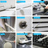 Disposable Detail Cleaning Brush for Tight Spaces, Detail Gap Crevice Cleaning Tool Set, Toilet Bowl Corner Hinge Scrubber, Stick Cleaner for Wind...