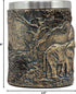 Ebros Animal Totem Spirit Safari Elephant And Calf Family Mug Textured With Rustic Textured Tree Bark Design In Painted Bronze Finish 12oz Drink B...