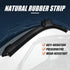 RANSOTO UTV Windshield Wiper Kit with Wiper Blade Compatible with Polaris Ranger RZR General Can Am Maverick X3 Commander Golf Cart Hand Operated ...