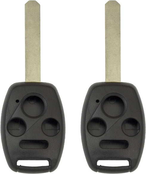 Keyless2Go Replacement for New Uncut Remote Head Key Shell with Chip Holder for Select Accord Element with FCC OUCG8D-380H-A - Shell ONLY (2 Pack)...