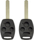 Keyless2Go Replacement for New Uncut Remote Head Key Shell with Chip Holder for Select Accord Element with FCC OUCG8D-380H-A - Shell ONLY (2 Pack)...