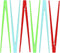 Set of 6 Plastic Chopsticks with Spring-Loaded Clothespin Design – Easy-to-Use Training Chopsticks in Red, Green, and Blue...