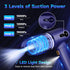 Handheld Car Vacuum Cleaner, 15KPa Mini Cordless 4000mAh Vacuum Cleaner with LED Light, Digital Display & 3 Speeds, 80W High Power 3-in-1 Portable...