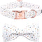 Elegant little tail Dog Collar, Dog Collar with Bowtie, Female or Male Dot Cute Pet Collar Bow Dog Collars Adjustable Dog Collar for X-Small Dogs...