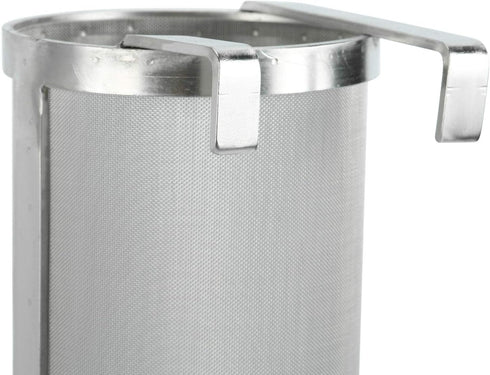 4 X 10 Inch Hop Spider 300 Micron Mesh Stainless Steel Hop Filter Strainer Hopper for Home Brewing Beer Tea Kettle (4"X10")...