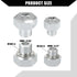 Oil Pressure Coolant Adapter Fitting Sensor Adapter for LS Series Engine/Front/Oil Pressure Sensor Adapter/Durable / 1 Set/Silver Tone...
