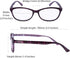 EYEGUARD 2 Pairs Reading Glasses for Women Ultra Clear Spring Hinge Readers +3.00...