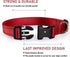 Reflective Dog Collar with Buckle Adjustable Safety Nylon Collars for Small Medium Large Dogs, Red XL...