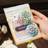 MiyouLuna120Pcs Flower Scrapbook Stickers, HardCard Stickers for Scrapbooking, DIY Crafts, Journaling Supplies & Junk Journal Ephemera, with Stick...