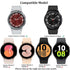 [6+6Pack for Samsung Galaxy Watch 6 Classic Screen Protector Case 47mm, Anti-Fog Tempered Glass and Waterproof Hard PC Protective Bumper Cover Com...