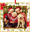 WaaHome Picture Frame Christmas Ornaments 2025-3'' Floral Photo Frame Christmas Tree Ornaments Decorations Gifts for Family Friends Women Mom...