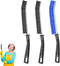 3Pcs Hard Bristle Crevice Cleaning Brush, Multifunctional Grout Cleaner Brush, Thin Gap Cleaning Brush Set, Small Cleaning Tools for Household Use...