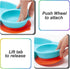 Toddler Plates, Portable Baby Plates for Toddlers, BPA-Free Strong Suction Plates for Toddlers, Dishwasher and Microwave Safe Silicone Placemat 10...