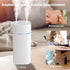 600ml Double Spray Small Humidifier for Bedroom, Mini Humidifier for Plant, Desk,Plant Humidifier with Double Spray, Portable Double Jet Humidifie...