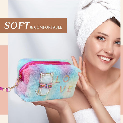 Travel Makeup Bag, Cosmetic Bag Make Up Organizer Case Beauty Makeup Lipstick Cosmetic Accessories Organizer, Small Travel Kit Storage Pouch (LOVE...