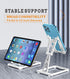 Mobile Phone Stand Desktop Mobile Phone Stand,Foldable Portable Mobile Phone Stand,Adjustable Angle,Suitable for 4-12 inch Mobile Phones and Table...