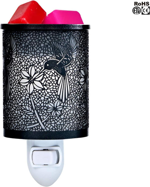 ASAWASA Metal Plug-in Wax Warmer with 1 pics Silicone Liner, Electric Wax Burner Melter Fragrance Warmer Night lamp,for Home Bedroom Kitchen Garag...