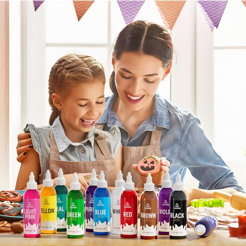 Food Coloring Gel for Baking, 128g Cake Food Coloring Cherrysea Vibrant Gel Food Dye for Easter Egg,Icing, Fondant, Macaron, Frosting, Cookie, Glu...