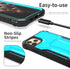 ExoGuard for iPhone 11 Pro Max Case, Rubber Shockproof Full-Body Cover Case Built-in Screen Protector with Kickstand for iPhone 11 Pro Max (Blue)...