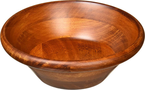 Lipper International Cherry Finished Salad Bowl, Small, 7" Diameter x 2 1/2" Height, Single Bowl...