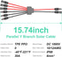 Solar Connectors Cable for 3 Solar Panels, Parallel 10AWG Solar Panel Connectors Y Branch Adapter Tool-free (FMMM/MFFF)...